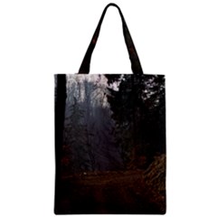 Twilight Road Zipper Classic Tote Bags