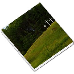 Three Crosses On A Hill Small Memo Pads by trendistuff