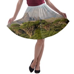 Socotra, Yemen A-line Skater Skirt