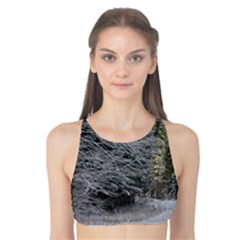 Snow On Road Tank Bikini Top