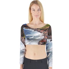 Scotland Crovie Long Sleeve Crop Top