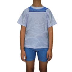 Salt Flats Kid s Short Sleeve Swimwear