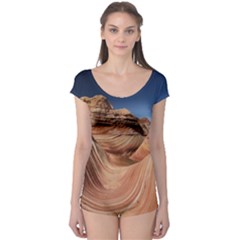 Petrified Sand Dunes Short Sleeve Leotard