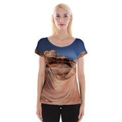 Petrified Sand Dunes Women s Cap Sleeve Top