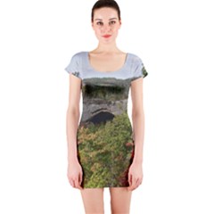 Natural Arch Short Sleeve Bodycon Dresses