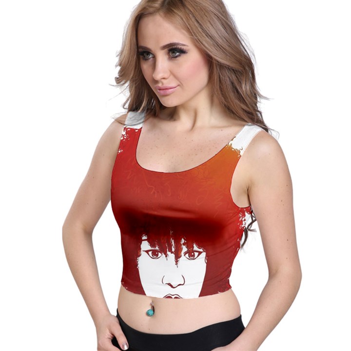 Nappyheads Logo Red Crop Top