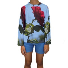 Red Rose 2 Kid s Long Sleeve Swimwear