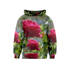 Red Rose 1 Kid s Pullover Hoodies by trendistuff