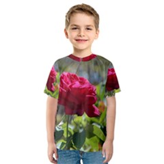 Red Rose 1 Kid s Sport Mesh Tees