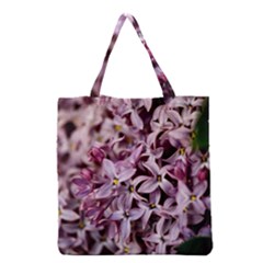 Purple Lilacs Grocery Tote Bags