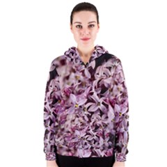 Purple Lilacs Women s Zipper Hoodies