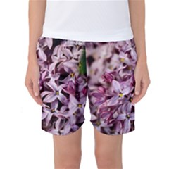 Purple Lilacs Women s Basketball Shorts