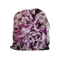 Purple Lilacs Drawstring Pouches (extra Large)