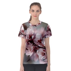 Plum Blossoms Women s Sport Mesh Tees