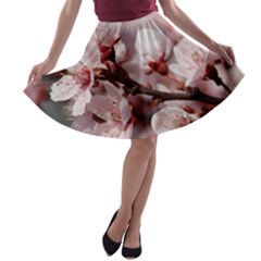 Plum Blossoms A-line Skater Skirt