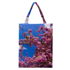 Pink Flowers Classic Tote Bags by trendistuff