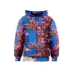 Pink Flowers Kids Zipper Hoodies by trendistuff