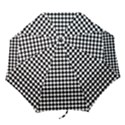 Black And White Scallop Repeat Pattern Folding Umbrellas View1