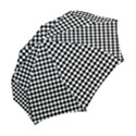 Black And White Scallop Repeat Pattern Folding Umbrellas View2