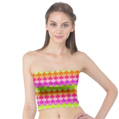 Scallop Pattern Repeat In ‘la’ Bright Colors Women s Tube Tops by PaperandFrill