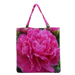 Paeonia Eleanor Grocery Tote Bags by trendistuff