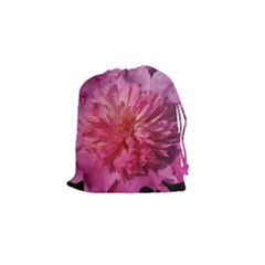 Paeonia Coral Drawstring Pouches (small) 