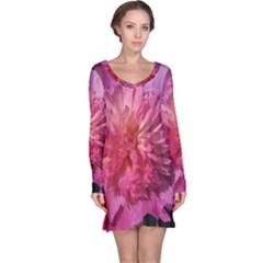 Paeonia Coral Long Sleeve Nightdresses by trendistuff