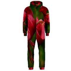 Lilium Red Velvet Hooded Jumpsuit (men)  by trendistuff