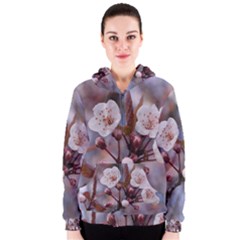 Cherry Blossoms Women s Zipper Hoodies