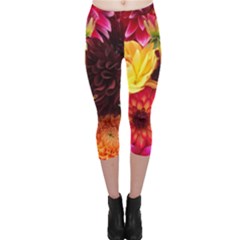 Bunch Of Flowers Capri Leggings