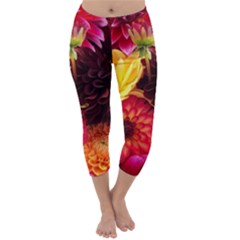 Bunch Of Flowers Capri Winter Leggings  by trendistuff