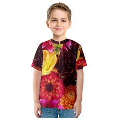 Bunch Of Flowers Kid s Sport Mesh Tees