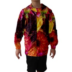 Bunch Of Flowers Hooded Wind Breaker (kids)