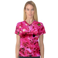 Bougainvillea Women s V-neck Sport Mesh Tee