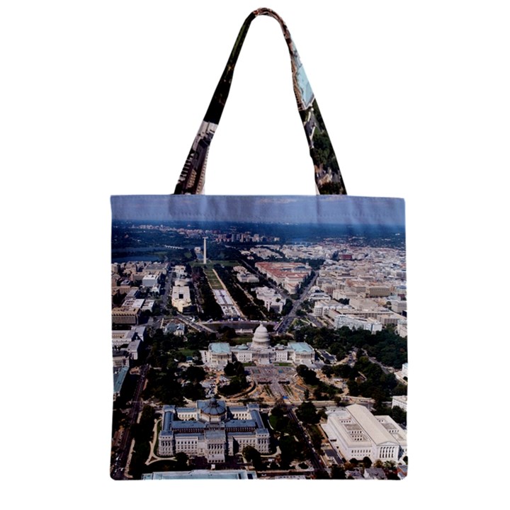 WASHINGTON DC Zipper Grocery Tote Bags