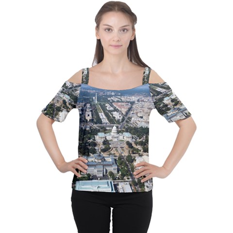 Washington Dc Women s Cutout Shoulder Tee by trendistuff