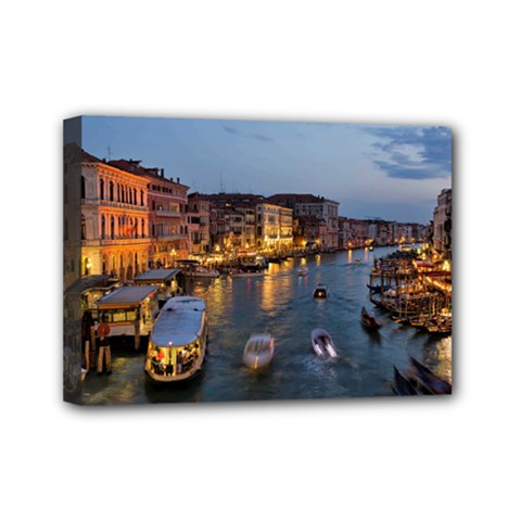 Venice Canal Mini Canvas 7  X 5  by trendistuff