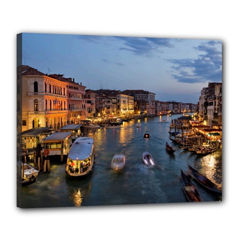 Venice Canal Canvas 20  X 16  by trendistuff