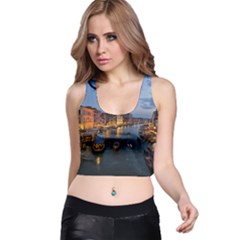 Venice Canal Racer Back Crop Tops by trendistuff