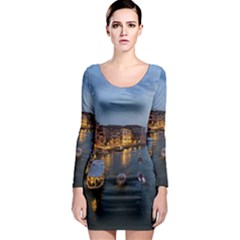 Venice Canal Long Sleeve Bodycon Dresses