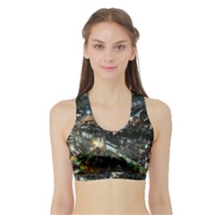 Tokyo Night Women s Sports Bra With Border by trendistuff