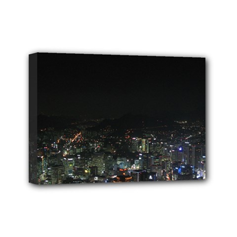 Seoul Night Lights Mini Canvas 7  X 5  by trendistuff