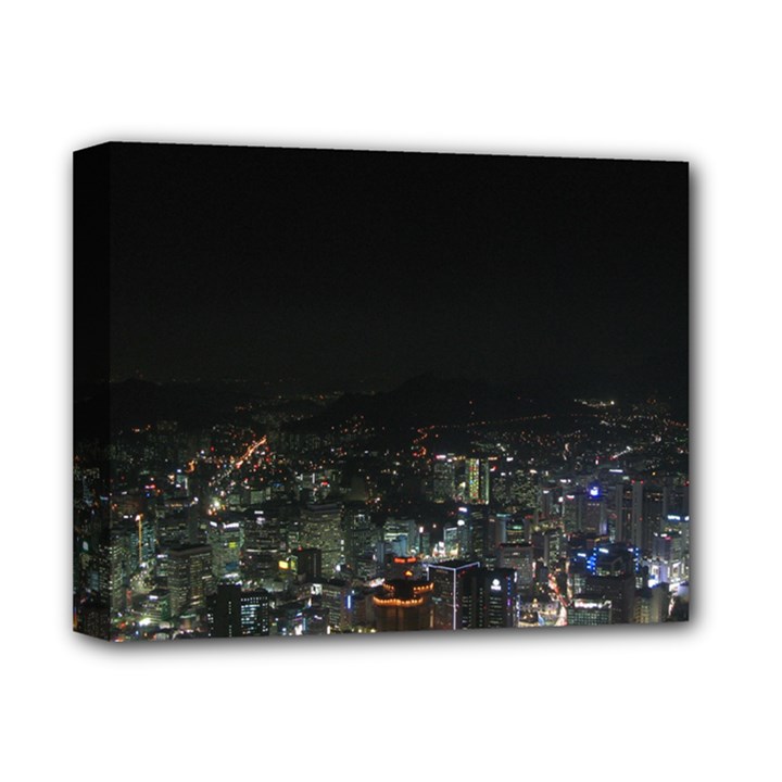 SEOUL NIGHT LIGHTS Deluxe Canvas 14  x 11 