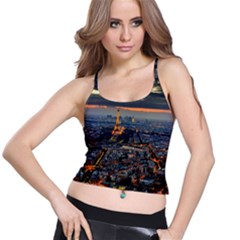 Paris From Above Spaghetti Strap Bra Tops