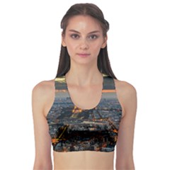 Paris From Above Sports Bra