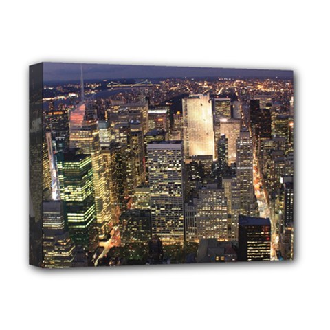 New York 1 Deluxe Canvas 16  X 12   by trendistuff