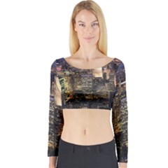 New York 1 Long Sleeve Crop Top