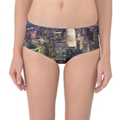 New York 1 Mid-waist Bikini Bottoms