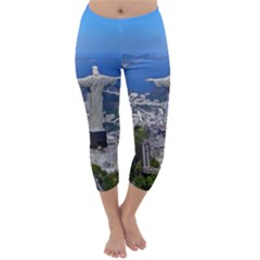 Christ On Corcovado Capri Winter Leggings 