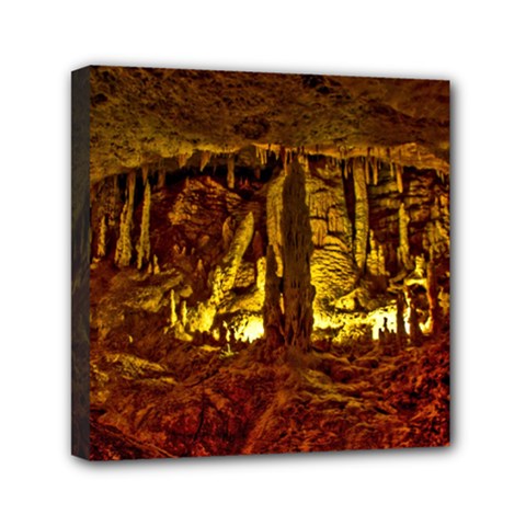 Volcano Cave Mini Canvas 6  X 6  by trendistuff